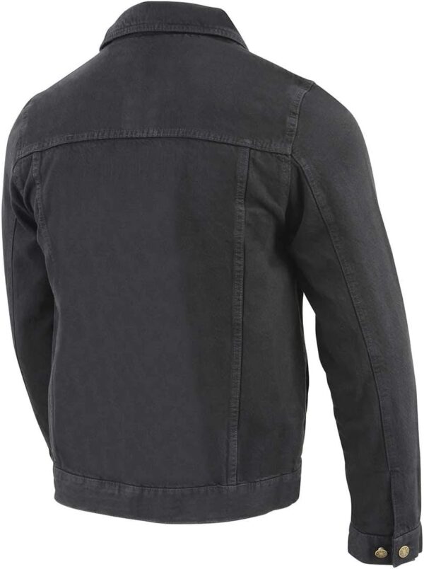 Men's Black Classic Denim Jean Jacket