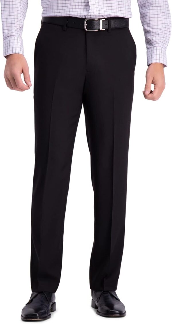 Men's Premium Comfort Dress Pant-Straight Fit Flat Front (Regular and Big & Tall Sizes)