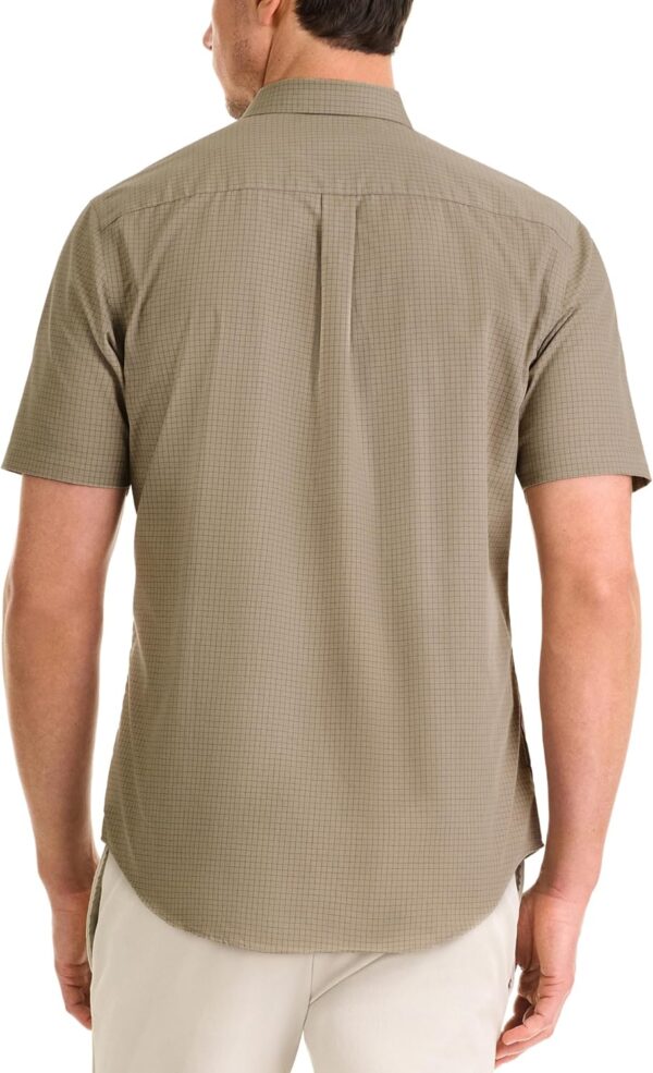 Men's Wrinkle Free Short  Button Down Check Shirt