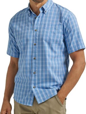 Men's Short  Classic Plaid Shirt