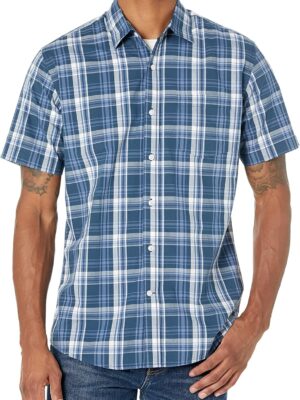 Men's Regular-Fit Short- Poplin Shirt