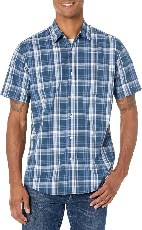 Men's Regular-Fit Short- Poplin Shirt