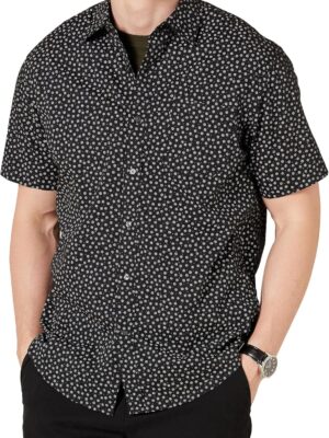 Men's Regular-Fit Short- Print Shirt